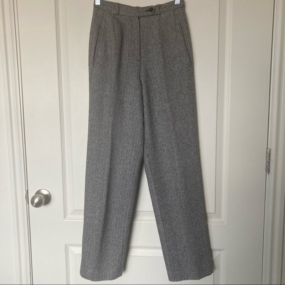 Larry Levine High Rise Shark Tooth Trouser Women's Size 4